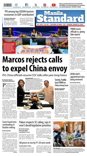 Cover of Manila Standard