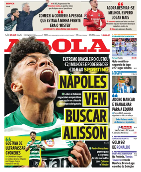 Cover of A BOLA (Portuguese)