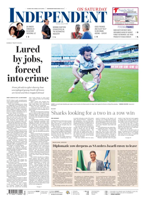 Cover of The Independent on Saturday