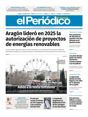 Cover of El Periodico Aragon