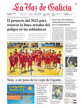 Cover of La Voz de Galicia (Barbanza)