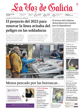 Cover of La Voz de Galicia (Santiago)