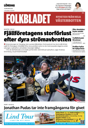 Cover of Folkbladet Vasterbotten