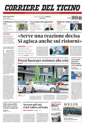 Cover of Corriere del Ticino
