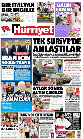 Cover of Hurriyet