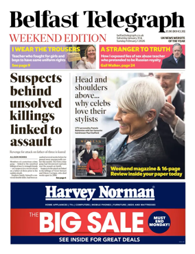 Cover of Belfast Telegraph