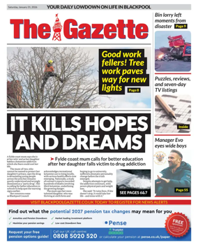 Cover of Blackpool Gazette