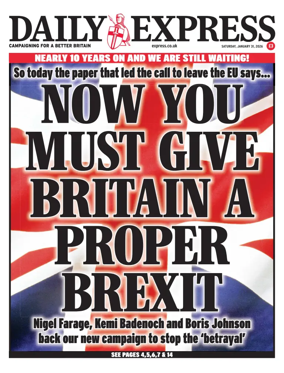 Cover of Daily Express