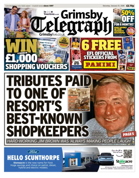 Cover of Grimsby Telegraph
