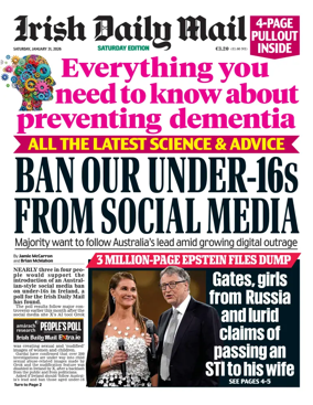 Cover of Irish Daily Mail