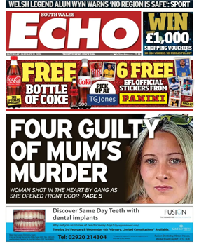 Cover of South Wales Echo