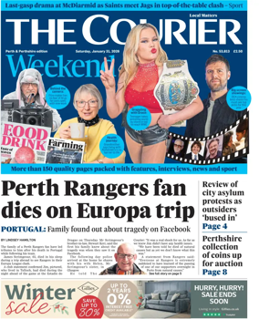 Cover of The Courier & Advertiser (Perth and Perthshire Edition)