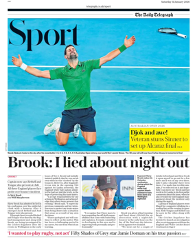 Cover of The Daily Telegraph - Sport Saturday