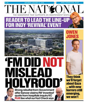 Cover of The National (Scotland)