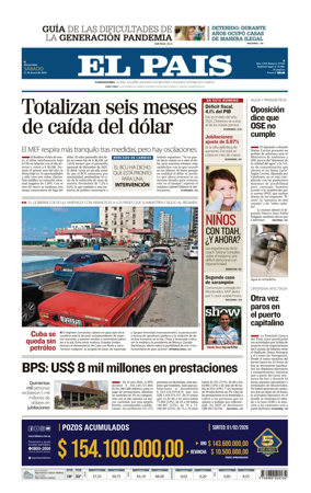 Cover of El Pais (Uruguay)