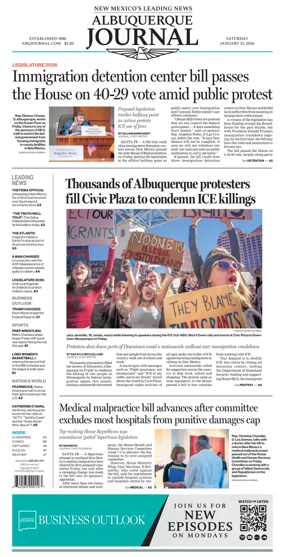 Cover of Albuquerque Journal