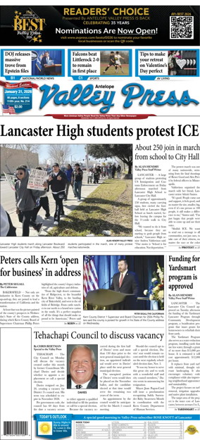 Cover of Antelope Valley Press