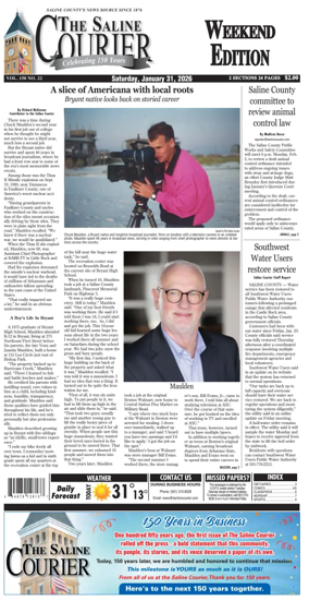 Cover of The Saline Courier Weekend