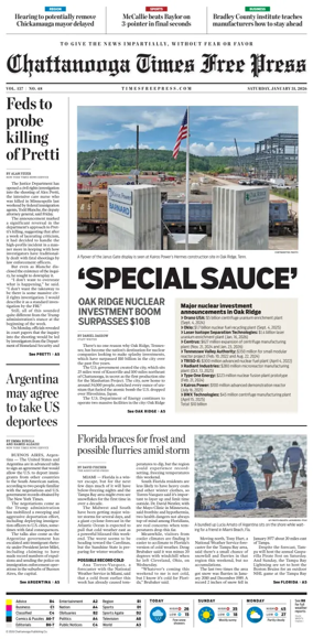 Cover of Chattanooga Times Free Press