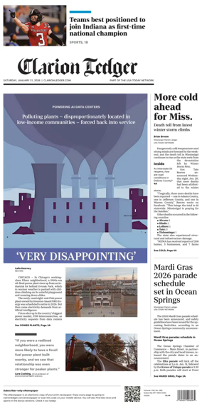 Cover of Clarion Ledger