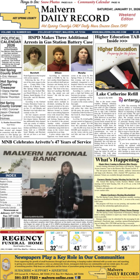 Cover of Malvern Daily Record