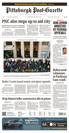 Cover of Pittsburgh Post-Gazette