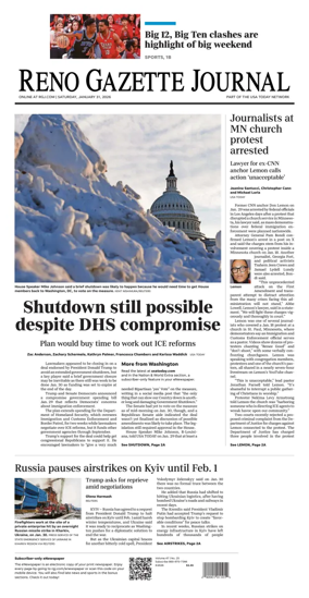 Cover of Reno Gazette Journal