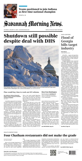 Cover of Savannah Morning News