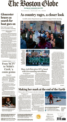 Cover of The Boston Globe