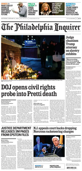 Cover of The Philadelphia Inquirer