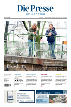 Cover of Die Presse am Sonntag