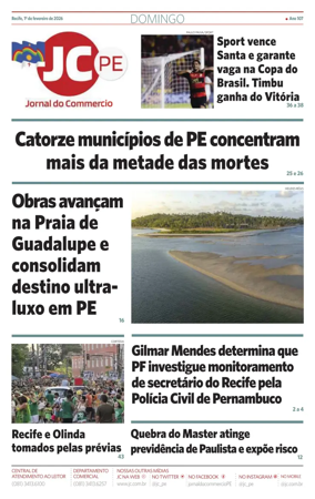 Cover of Jornal do Commercio