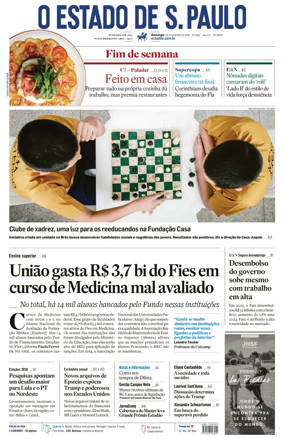 Cover of O Estado de S. Paulo