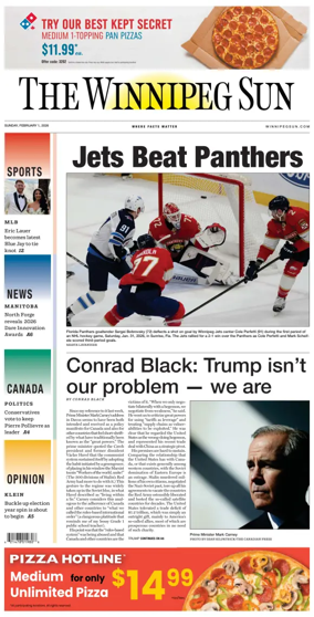 Cover of Winnipeg Sun