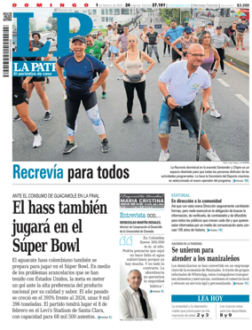 Cover of La Patria (Colombia)