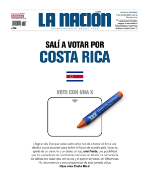 Cover of La Nacion (Costa Rica)
