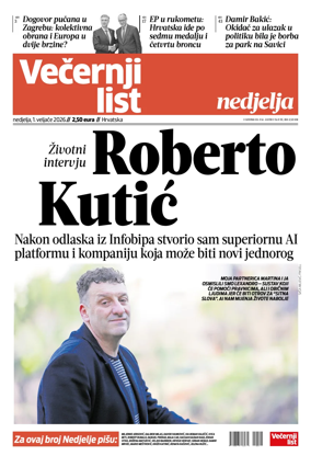 Cover of Vecernji list - Hrvatska