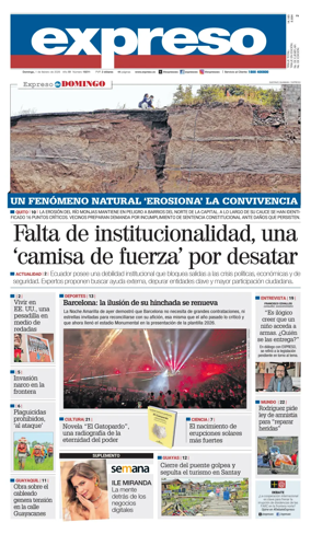 Cover of Diario Expreso