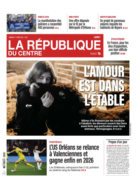 Cover of La Republique du Centre (Orleans - Loiret))