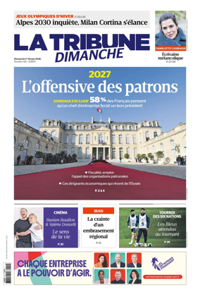Cover of La Tribune Dimanche (France)