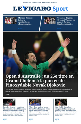Cover of Le Figaro Sport