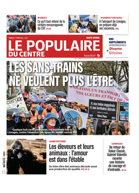 Cover of Le Populaire du Centre (Haute-Vienne)