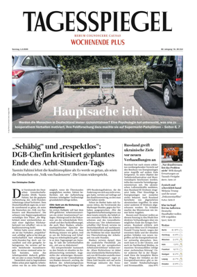 Cover of Der Tagesspiegel
