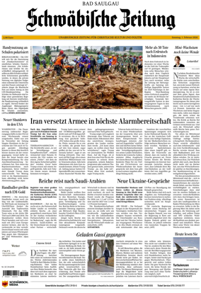 Cover of Schwabische Zeitung (Bad Saulgau)