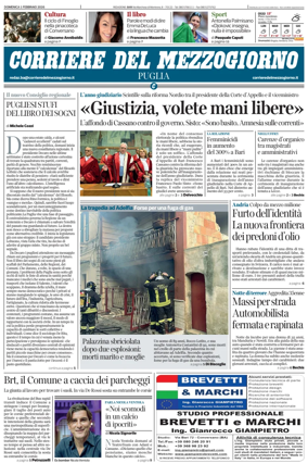 Cover of Corriere del Mezzogiorno (Puglia)