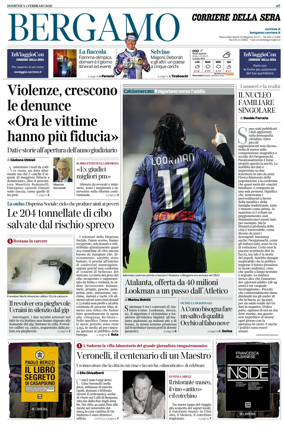 Cover of Corriere della Sera (Bergamo)