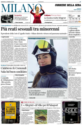 Cover of Corriere della Sera (Milano)