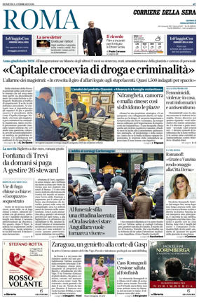Cover of Corriere della Sera (Roma)