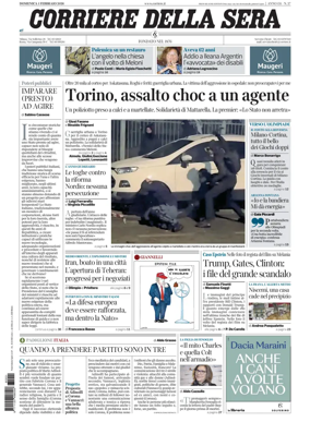 Cover of Corriere della Sera