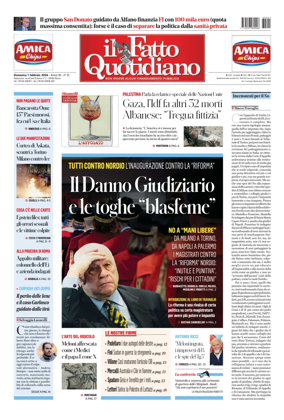 Cover of Il Fatto Quotidiano